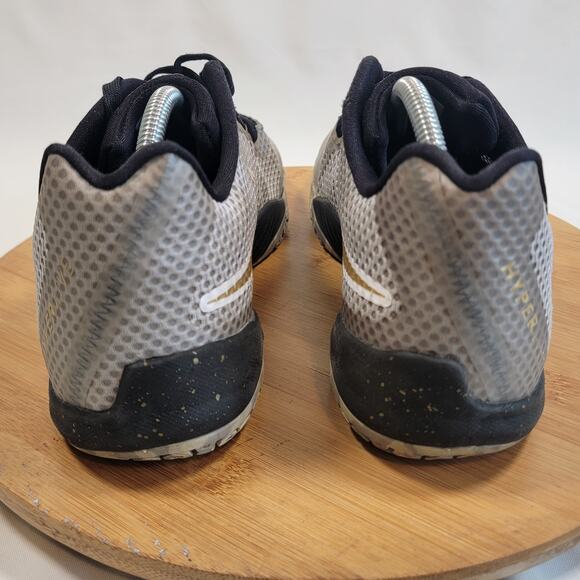 Nike Hyperlive Basketball Sneakers Shoes Men 10 Gray Gold - Picture 4 of 15